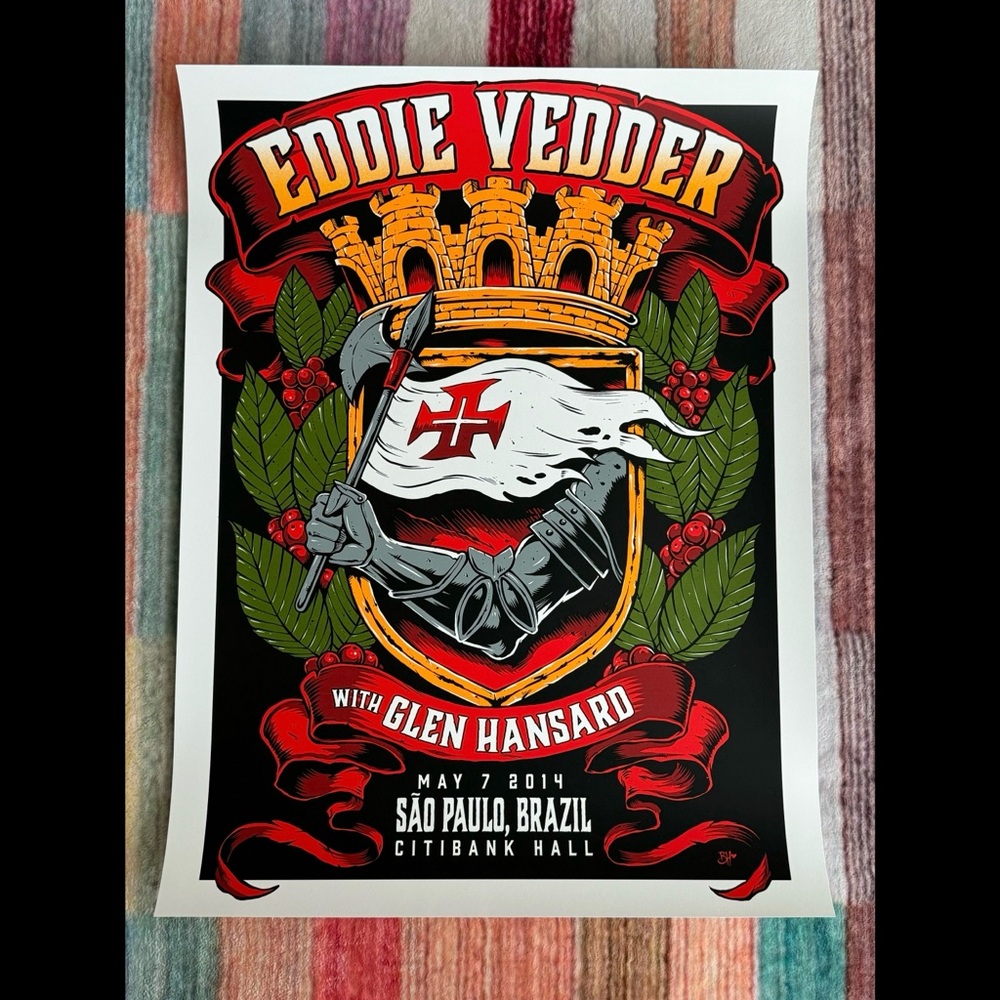 New Old Stock. Eddie Vedder solo tour Sao Paulo Brazil Citibank Hall - Night #2